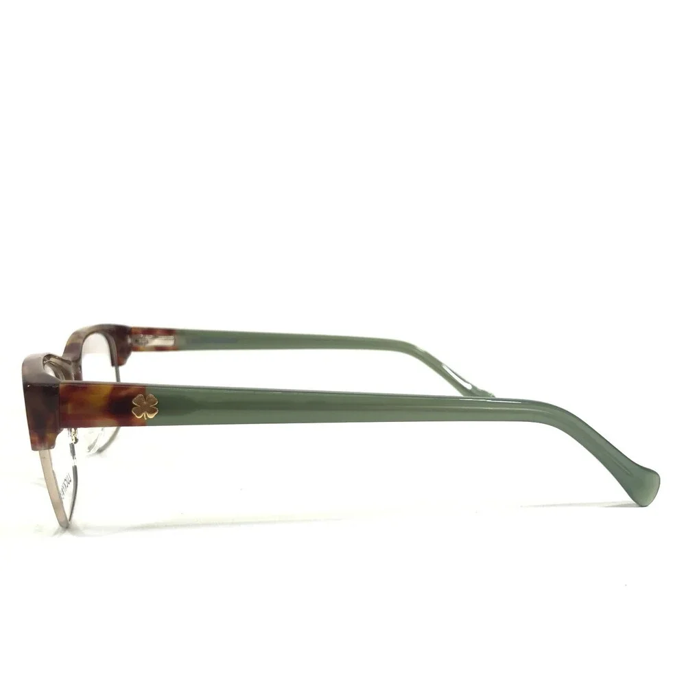 Lucky Brand Eyeglasses Frames D228 TORTOISE/GREEN Gold Square Full Rim 52-16-140